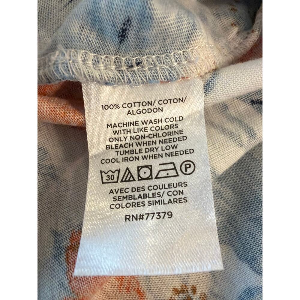 Ann Taylor Factory citrus fruits flutter sleeve tee M 100% Cotton - Picture 5 of 10